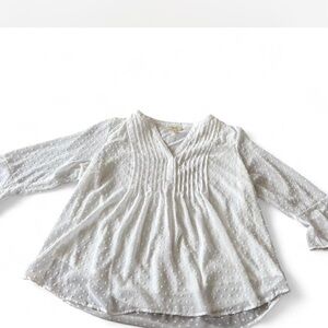 White Polka Dot Women’s Blouse